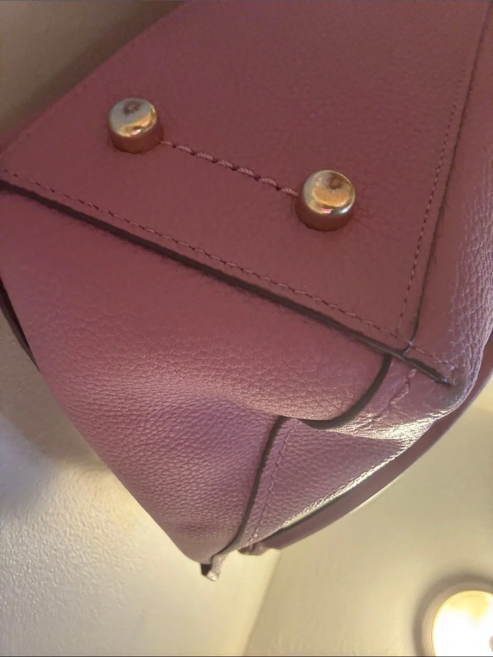 Coach Clarkson Hobo 24947 Rose Pink Pebble Leather Convertible Shoulder Bag